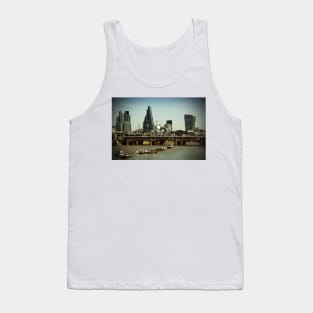 London Cityscape Blackfriars Bridge England Tank Top